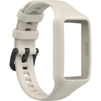 Příslušenství k chytrým hodinkám eses Silikonový řemínek pro Huawei Band 6 - Béžový