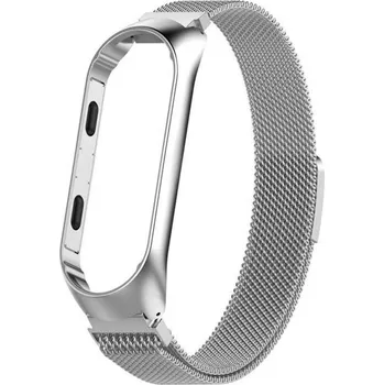 Příslušenství k chytrým hodinkám Xiaomi Mi Band Ocel Strap 5/6 stříbrný