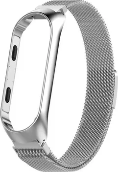 Příslušenství k chytrým hodinkám Xiaomi Mi Band Ocel Strap 5/6 stříbrný