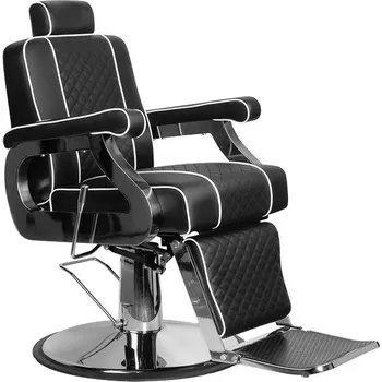 Kadeřnické křeslo Gabbiano barber křeslo Paulo černé