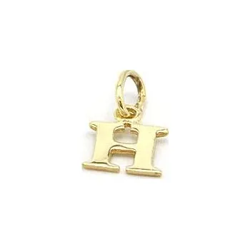 Přívěsek Zlatý přívěsek písmeno H 0,39g