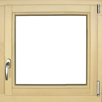 Okno Dřevěné okno lakované borovice 75 x 75 cm pravé trojsklo
