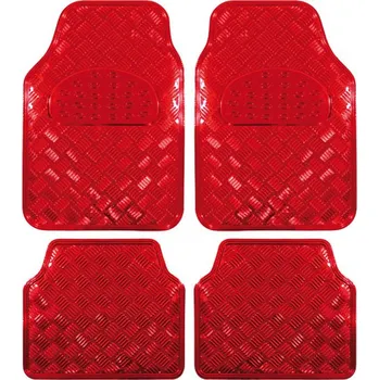 autokoberec ALU autokoberce s imitací plechu J-TEC, červené