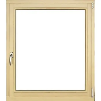 Okno Dřevěné okno lakované borovice 105 x 120 cm pravé trojsklo