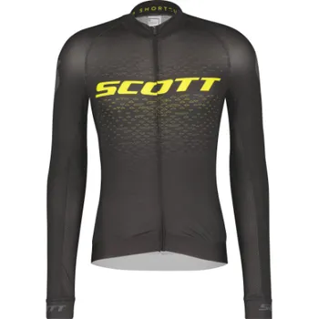 cyklistický dres Cyklistický dres SCOTT RC Pro black/sulphur yellow Velikost: L