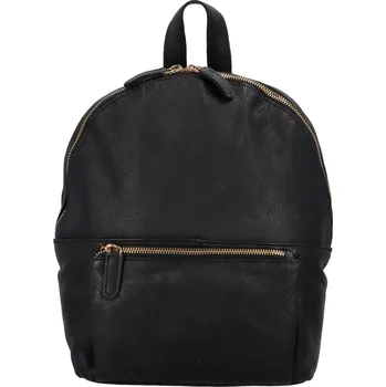 Městský batoh Kožený batoh Greenwood Lyon - černá