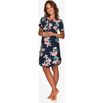 Dámská noční košile Taro, dámská noční košile 2681-Larysa, tmavě modrá, vel. S