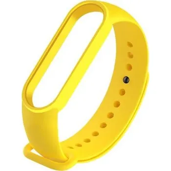 Řemínek na hodinky Silikonový náramek pro Xiaomi Mi Band 5 / Mi Band 6 barva Žlutá
