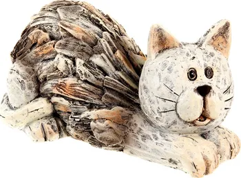 Zahradní dekorace Autronic Kočka z magneziové keramiky