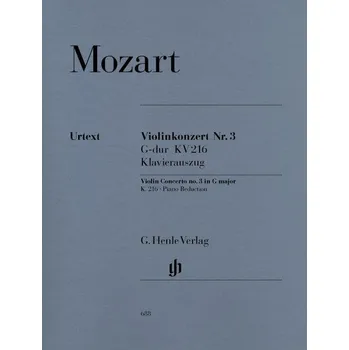Violin Concerto No.3 In G K.216 - noty pro housle a klavr 1055556