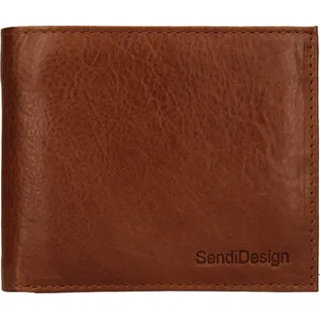 Peněženka Pánská kožená peněženka SendiDesign Bredly - koňak