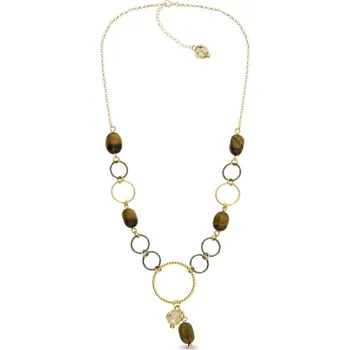 Náhrdelník Stříbrný pozlacený náhrdelník zlaté barvy Delicado NG5000GS8TO Golden Shadow