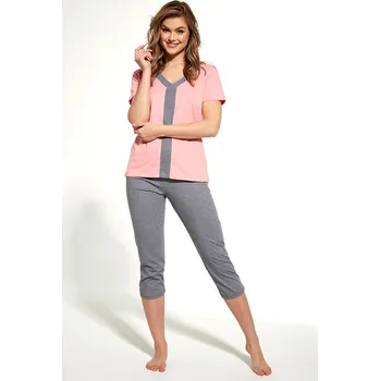 Dámské pyžamo Cornette pyžamo dámské 445/227 Lisa Big - růžová, 4XL (Bavlněné pyžamo dámské)