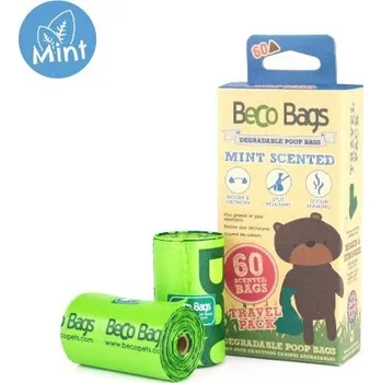 Sáčky na exkrementy s peprmintovou vůní Beco - 60 ks