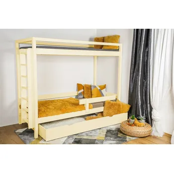 Vyspimese.CZ Dětská postel Míša patrová 80x180 cm, lak