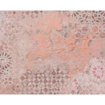 Tapeta Vliesová tapeta rustikální mozaika, hnědá, šedá, oranžová 378582 / Tapety na zeď 37858-2 Metropolitan Stories 2 (0,53 x 10,05 m) A.S.Création