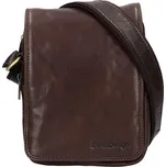Panská kožená taška přes rameno SendiDesign Rodman - tmavě hnědá