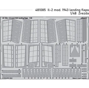 Plastikový model Eduard 1/48 Il-2 mod. 1943 landing flaps (ZVEZDA)