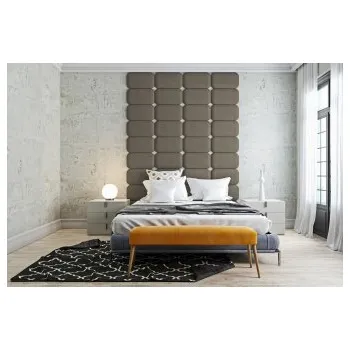 Předsíňová stěna Čalouněný nástěnný panel Classic plus 60/30/5 cm - šedobéžová