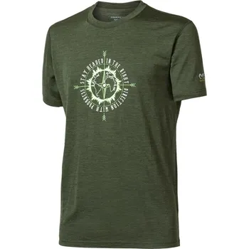 Progress Sullan khaki melír XL Pánské tričko Progress Sullan khaki melír XL