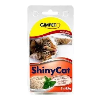 Krmivo pro kočku Konzerva SHINY CAT konzerva - kuře 2x70g
