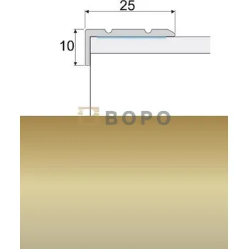 přechodová lišta Schodová lišta Profilteam E02 Šampaň samolepicí 25 x 10 mm 120 cm