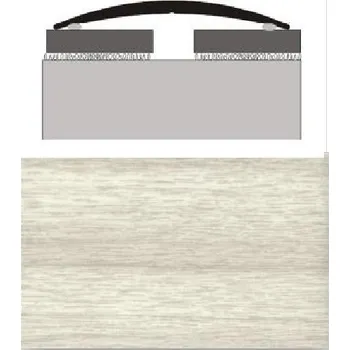 Podlahová lišta Přechodová lišta oblá Profilteam E901 Dub bělený samolepicí 80 mm 100 cm