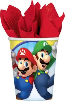 Party nádobí Amscan Super Mario Papírové kelímky 8 ks