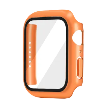 Příslušenství k chytrým hodinkám Ochranné pouzdro s tvrzeným sklem pro Apple Watch 41mm Barva: Oranžová, Typ: 22