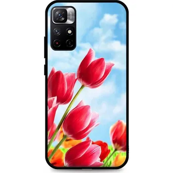 Kryt Xiaomi Poco M4 Pro 5G silikon Tulips (obal neboli pouzdro na Xiaomi Poco M4 Pro 5G)
