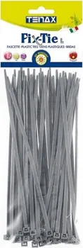 Stahovací páska TENAX Fix-Tie 2,5 x 200 mm šedé 50 ks