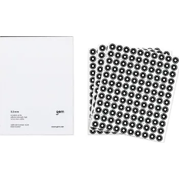 3D skener GOM 5,0 mm, bílé, samolepicí, slabá lepivost | GOM | 3000 ks