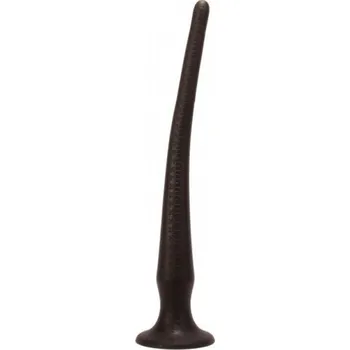 Dildo X-Men Butt Plug Size M Black, silikonové anální dildo 40 x 1,9–4,4 cm