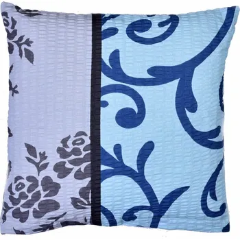 Bellatex Povlak na polštářek Orient krepový, 40 x 40 cm, modrá