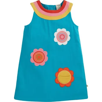 Dívčí šaty Dívčí šaty bez rukávů Duha a květy Frugi Velikost: 4-5r