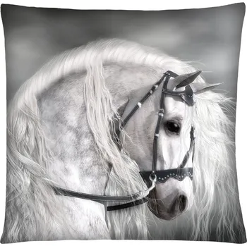 Polštář Polštář s motivem koně 20 Mybesthome 40x40 cm Varianta: Povlak na polštář s prošívanou výplní, 40x40 cm