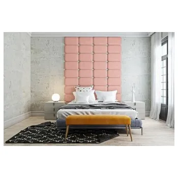 Předsíňová stěna Čalouněný nástěnný panel Classic plus 30/30/5 cm - světle růžová