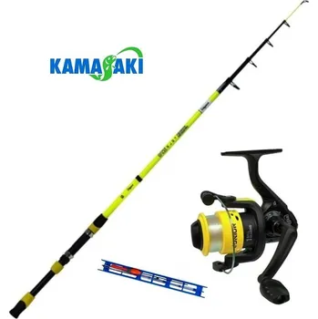 Rybářský prut Kamasaki dětský rybářský set Junior Set Yellow
