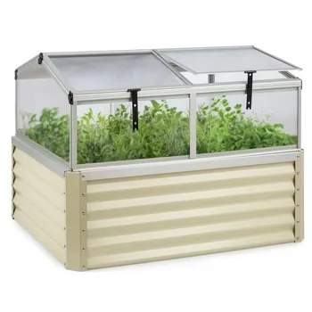 Vyvýšený záhon Blumfeldt High Grow Advanced 120 cm béžový