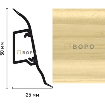 Podlahová lišta Soklová lišta Döllken SLK50 W165 javor select (2,5 bm)