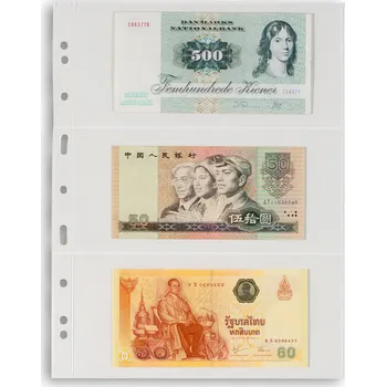 Sběratelství LEUCHTTURM Albové listy GRANDE, 3 kapsy, 216 x 98 mm Typ: Čiré