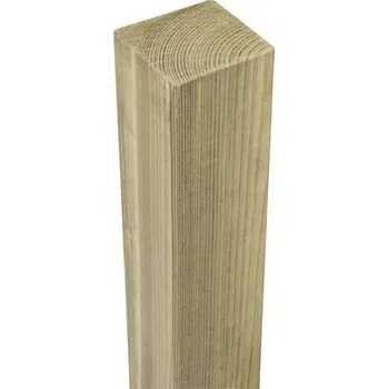 Plotový sloupek Plotový sloupek 7 x 7 x 185 cm hladký přírodní tlakově impregnovaný