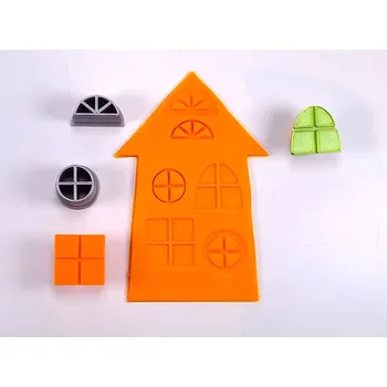 Výtvarná sada Sada razidel VELKÁ OKÉNKA 910 ( 4 kusy v sadě )