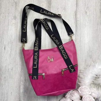 Kabelka Kabelka shopper Laura Biaggi X2010 růžová fuksia