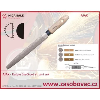 AJAX - Rašple úsečková strojní sek 250/1 průřez 25x8
