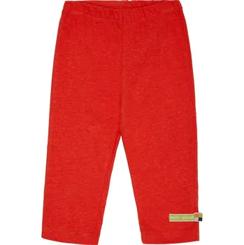 Dětské kalhoty s příměsí lnu Tmavě oranžová loud + proud Velikost: 110/116
