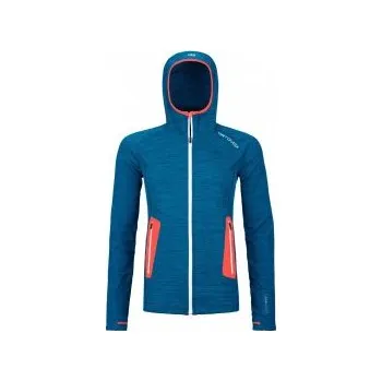 Dámská bunda Ortovox FLEECE LIGHT HOODY W heritage blue blend L; Modrá bunda + DÁREK DLE VÝBĚRU!