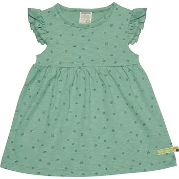 Dívčí šaty Dívčí šaty bez rukávů Malé tečky zelená loud + proud Velikost: 86/92