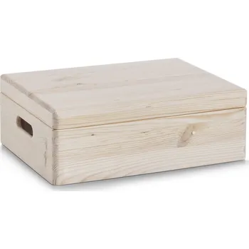 Úložný box Zeller Present Dřevěná bedna 40 x 30 x 14 cm borovice