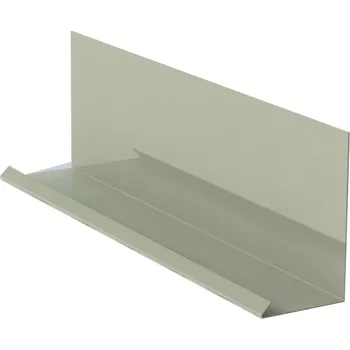 Plech Lemování zdí pro kombinaci s krycí lištou RŠ 200, 2 bm, Prefalz stucco, Světle šedá P.10 RAL 7005